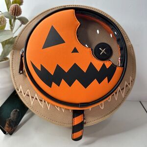 New Loungefly Trick or Treat Sam Pumpkin Lollipop Crossbody Bag TRTTB0001 NWT
